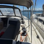 dyfour 470 cockpit and spray hood view